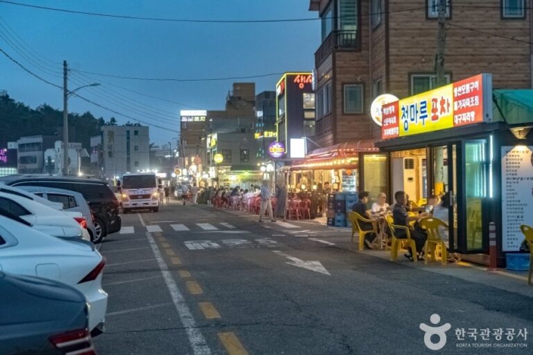 [Gangwon-do] Pojangmacha-Straße Dongmyeonghang (동명항 포장마차 거리)
